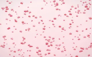 Cherry Soda Crowns Dense — light red and white luxury background