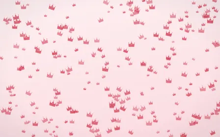 Cherry Soda Crowns Dense — light red and white luxury background