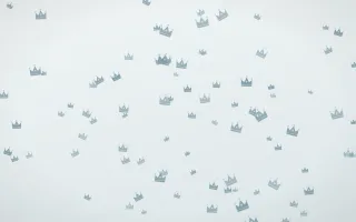 Coastal Fog Crowns — light blue and white luxury background