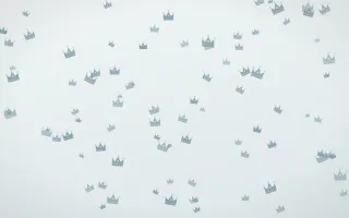 Coastal Fog Crowns III — light blue and white luxury background, variation III