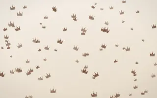 Espresso Crowns II — light brown, orange and beige luxury background, variation II
