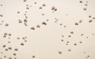 Espresso Crowns III — light brown, orange and beige luxury background, variation III