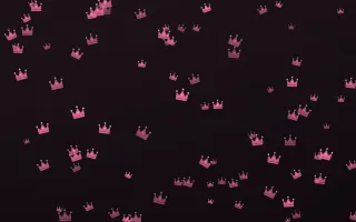 Flamingo Noir Crowns — dark pink and black luxury background