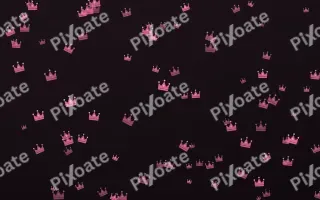 Flamingo Noir Crowns — dark pink and black luxury background
