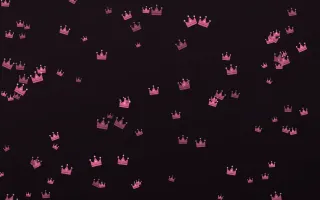 Flamingo Noir Crowns II — dark pink and black luxury background, variation II