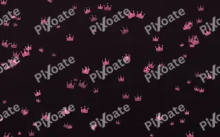 Flamingo Noir Crowns II — dark pink and black luxury background, variation II