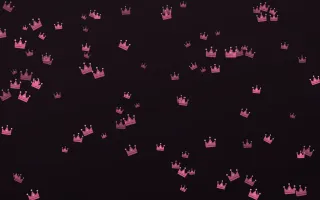 Flamingo Noir Crowns III — dark pink and black luxury background, variation III