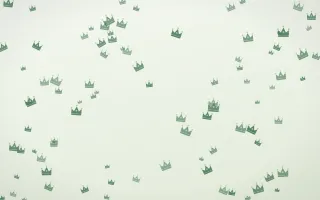 Forest Cream Crowns II — light green and white luxury background, variation II