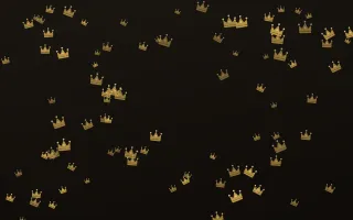 Golden Noir Crowns — dark gold, yellow and black luxury background