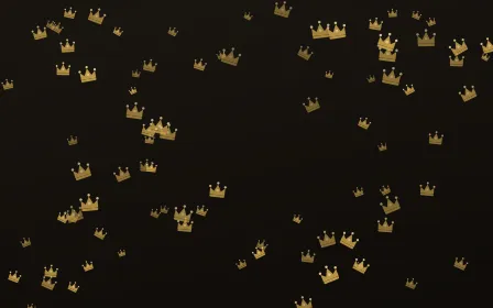 Golden Noir Crowns — dark gold, yellow and black luxury background
