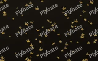 Golden Noir Crowns II — dark gold, yellow and black luxury background, variation II