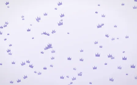 Lilac Frost Crowns — light blue and white luxury background