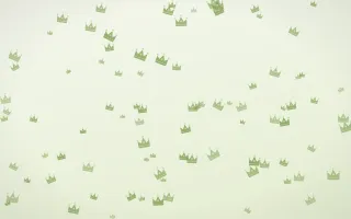 Matcha Latte Crowns — light green and white luxury background