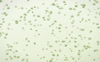 Matcha Latte Crowns Dense — light green and white luxury background