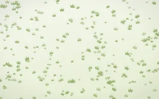 Matcha Latte Crowns Dense II — light green and white luxury background, variation II