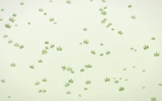 Matcha Latte Crowns II — light green and white luxury background, variation II