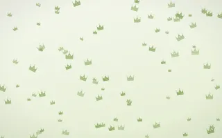 Matcha Latte Crowns III — light green and white luxury background, variation III