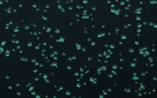 Midnight Garden Crowns Dense — dark green and black luxury background