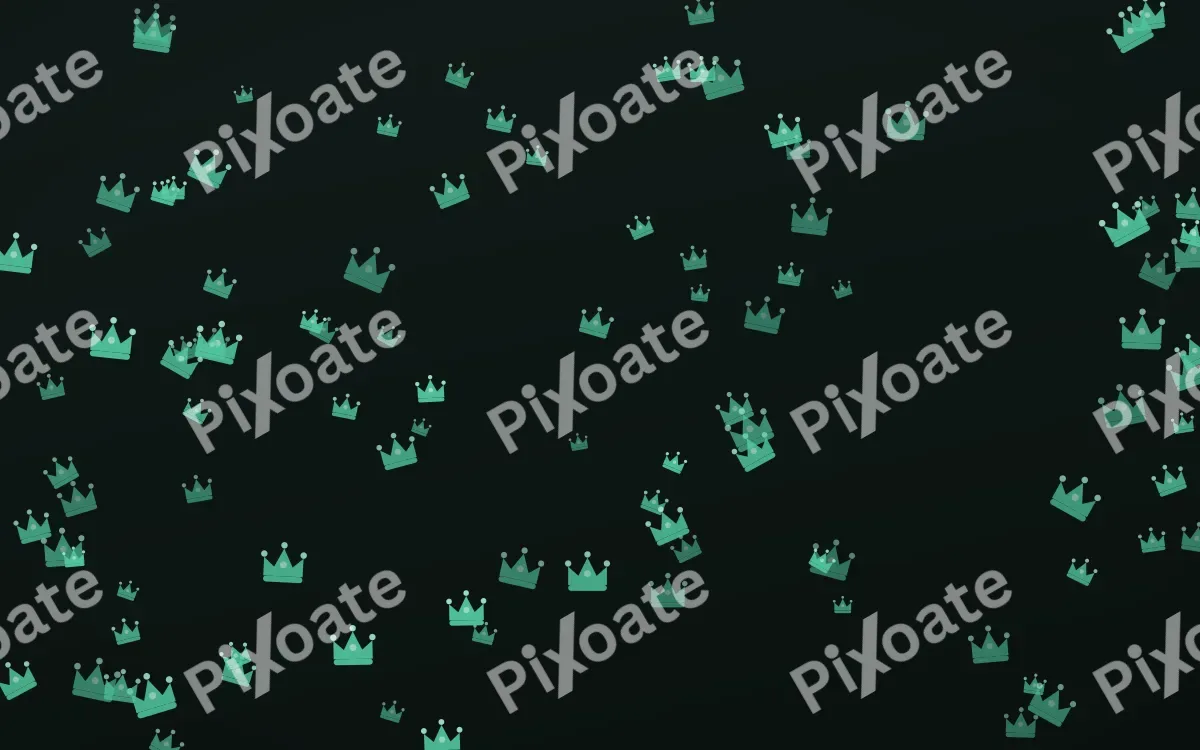 Mint Noir Crowns — dark green and black luxury background