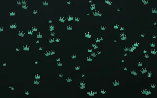 Mint Noir Crowns II — dark green and black luxury background, variation II