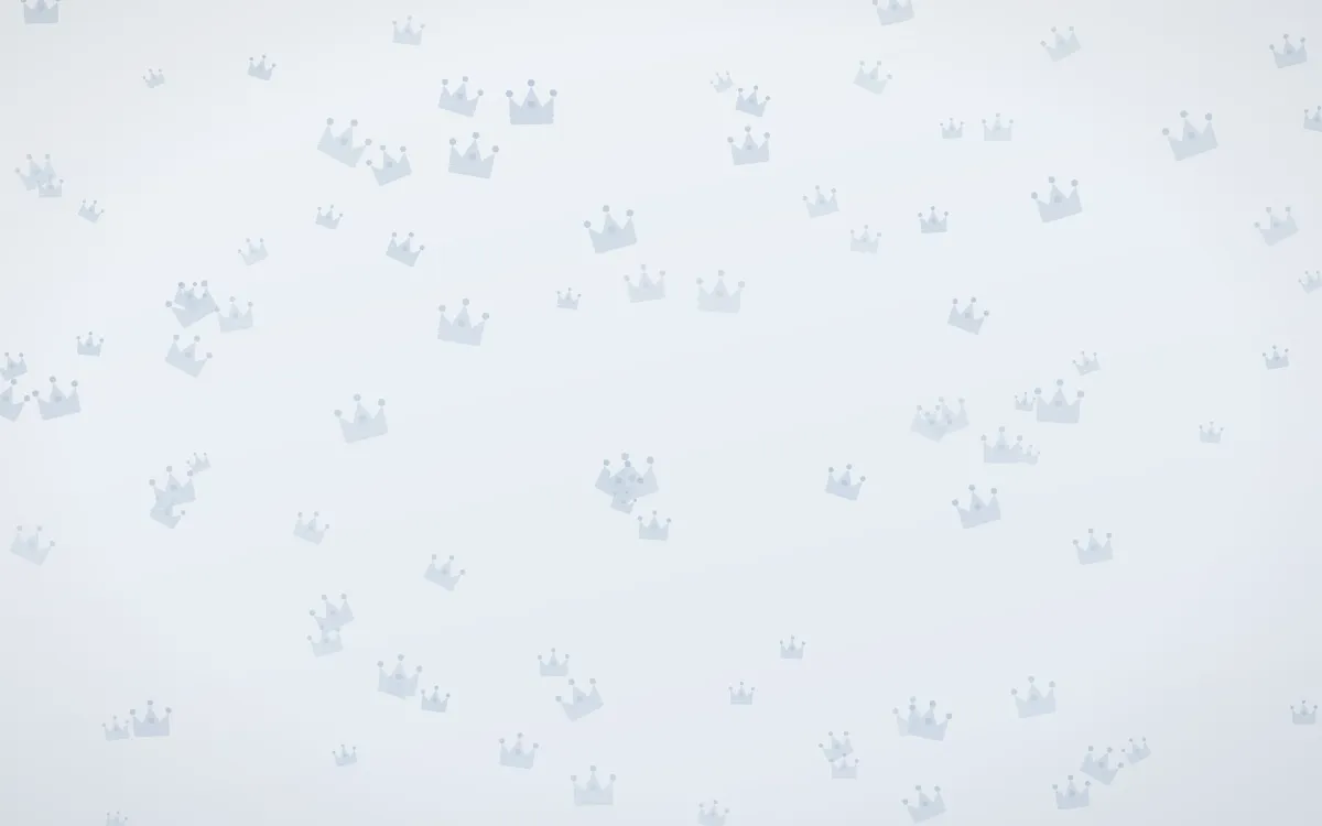 Mist Blue Crowns — light blue and white luxury background