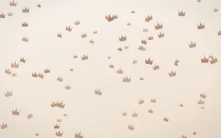 Mocha Milk Crowns III — light orange and white luxury background, variation III
