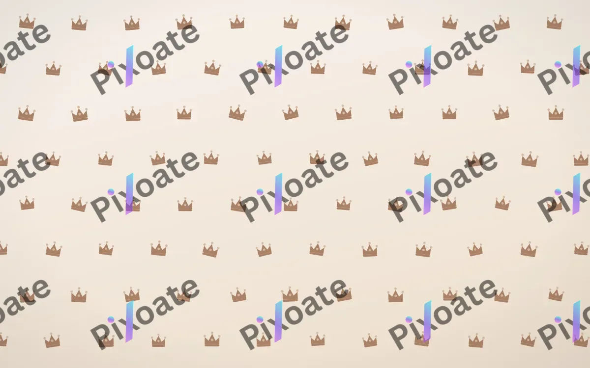 Mocha Milk Crowns Tiled — light orange and white luxury background