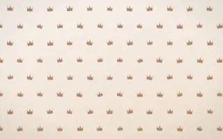 Mocha Milk Crowns Tiled — light orange and white luxury background