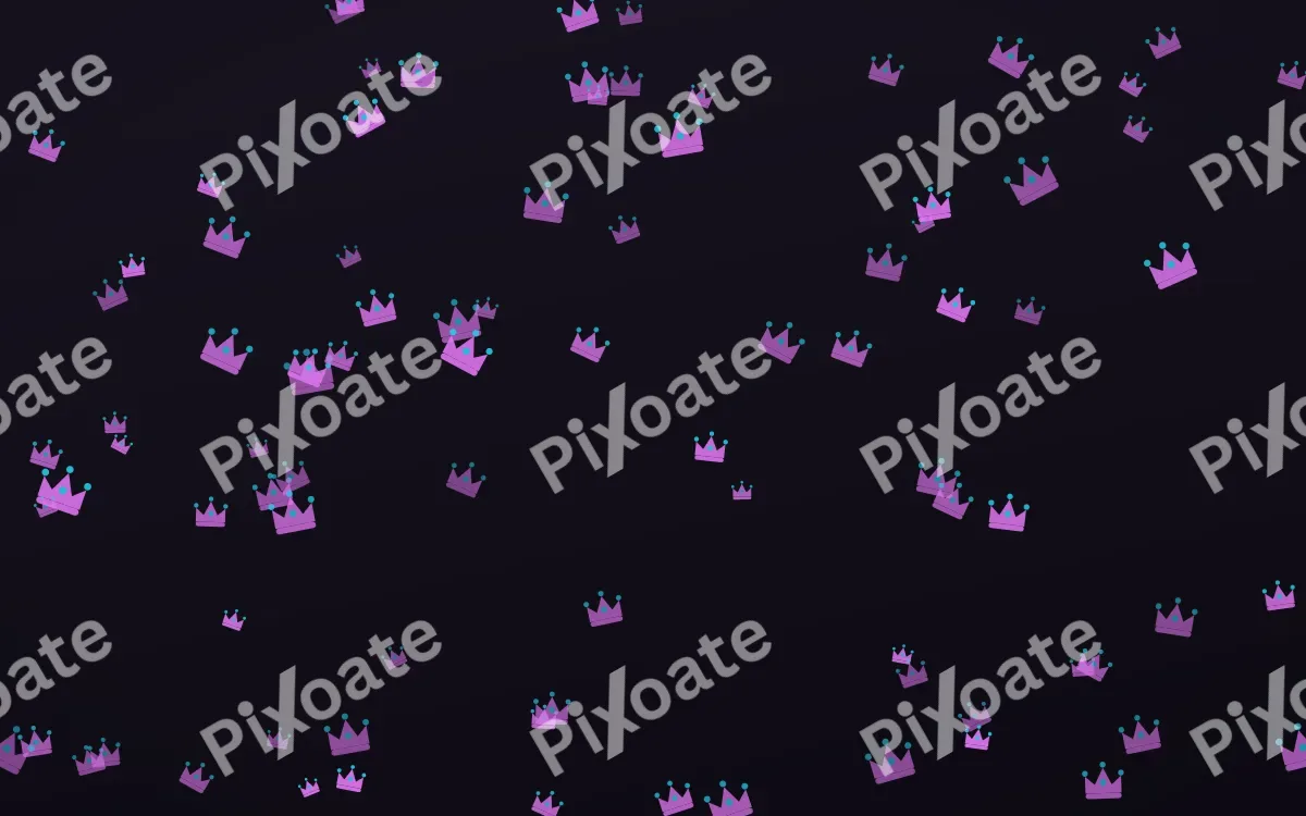 Neon Noir Crowns — dark purple, teal and black luxury background