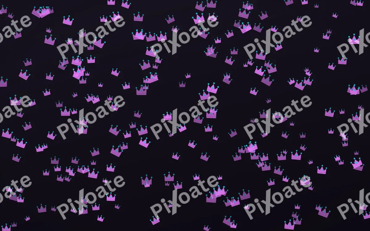 Neon Noir Crowns Dense — dark purple, teal and black luxury background