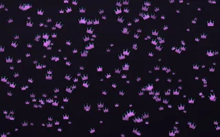 Neon Noir Crowns Dense — dark purple, teal and black luxury background