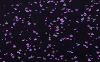 Neon Noir Crowns Dense II — dark purple, teal and black luxury background, variation II