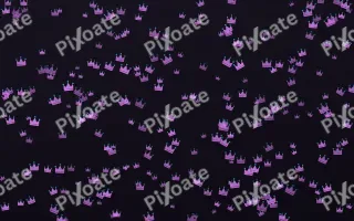 Neon Noir Crowns Dense III — dark purple, teal and black luxury background, variation III