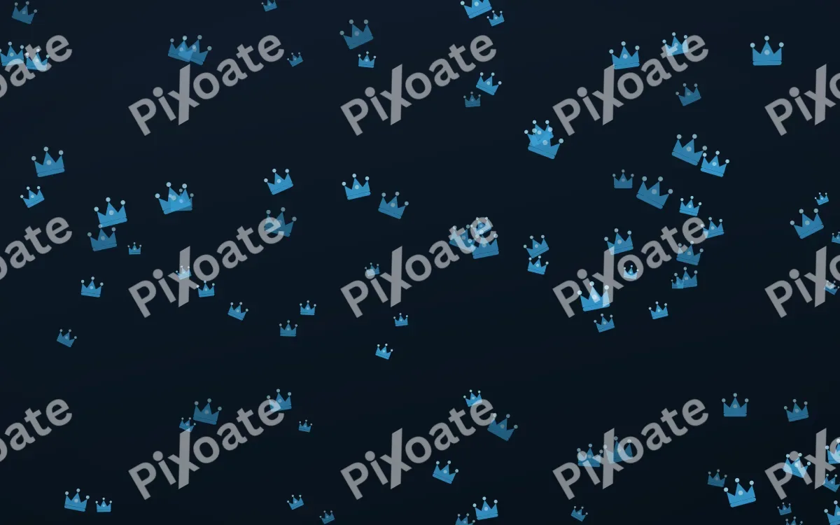 Ocean Ink Crowns — dark blue luxury background