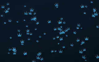 Ocean Ink Crowns II — dark blue luxury background, variation II