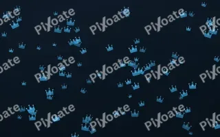 Ocean Ink Crowns II — dark blue luxury background, variation II