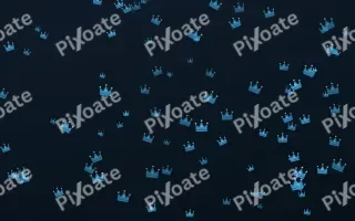 Ocean Ink Crowns III — dark blue luxury background, variation III