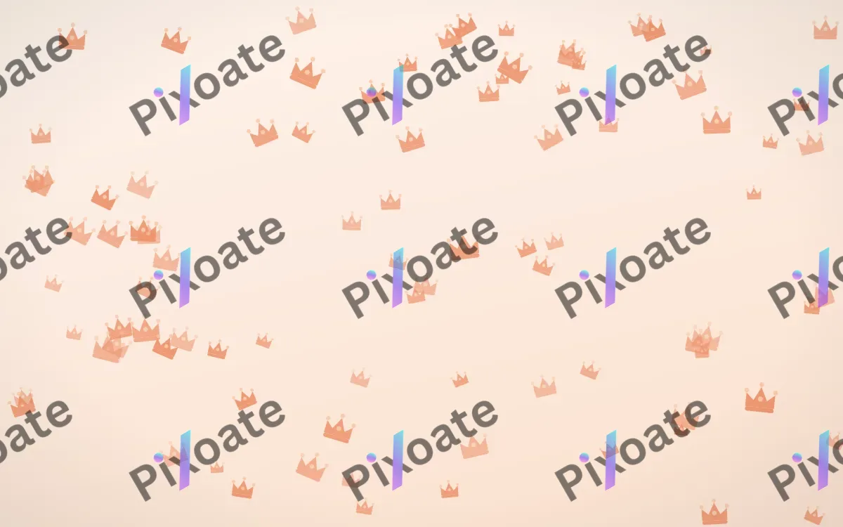 Peach Fuzz Crowns — light orange and white luxury background