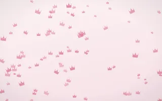 Rosewater Crowns — light pink and white luxury background