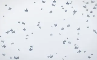 Slate Mist Crowns — light blue and white luxury background