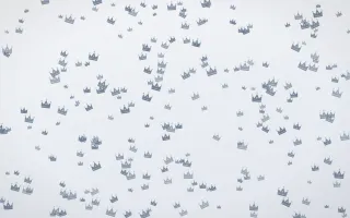 Slate Mist Crowns Dense — light blue and white luxury background