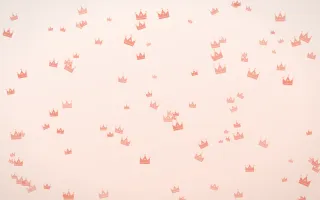 Sorbet Crowns III — light red, orange and white luxury background, variation III