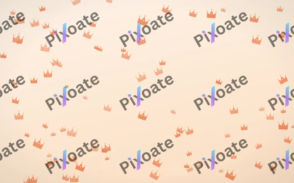 Sunset Pop Crowns — light orange and beige luxury background
