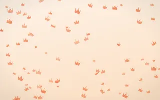 Sunset Pop Crowns — light orange and beige luxury background
