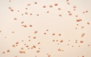 Terracotta Crowns II — light orange and beige luxury background, variation II