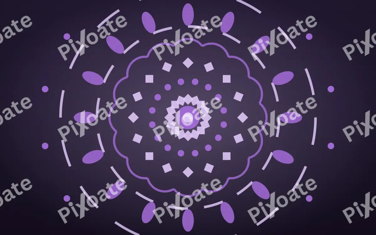 Amethyst Aura Mandala — dark purple mandala background