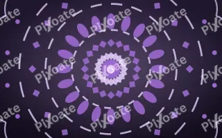 Amethyst Aura Bloom Mandala III — dark purple mandala background, variation III