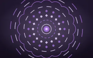 Amethyst Aura Mandala II — dark purple mandala background, variation II