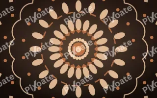 Copper Dusk Bloom Mandala II — dark orange and brown mandala background, variation II
