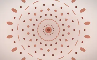 Dawn Rose Mandala II — light orange, brown and white mandala background, variation II